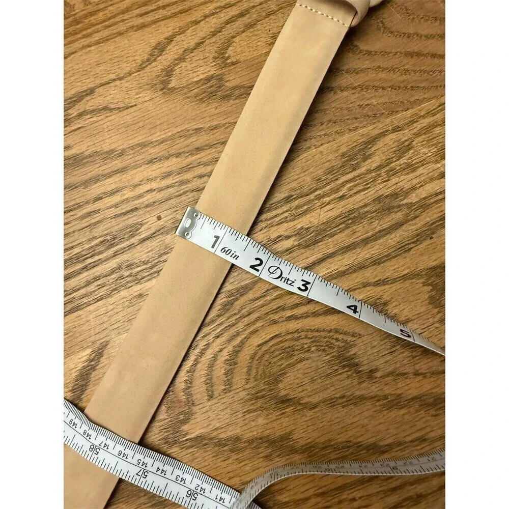 Harken Belt Womens Beige One Size Wide Strap Leather